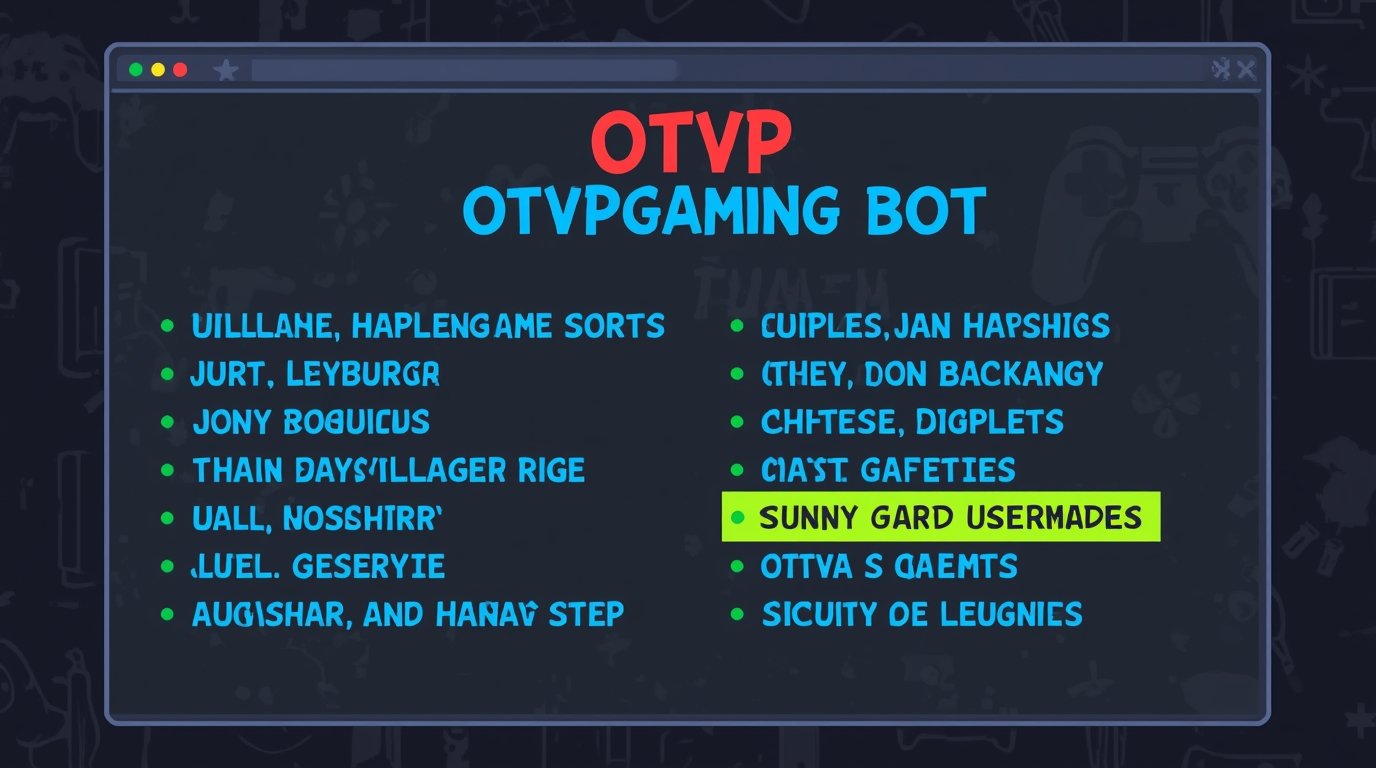 funny usernames otvpgaming